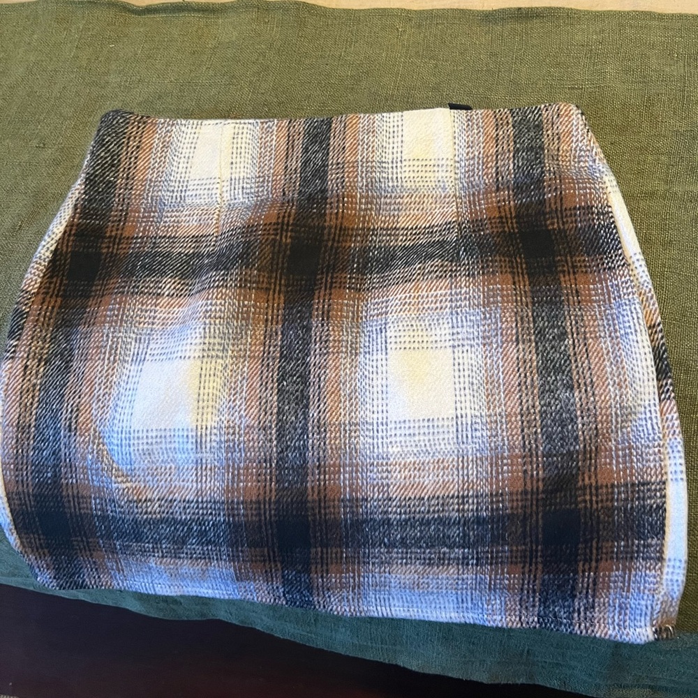 Winter plaid skirt